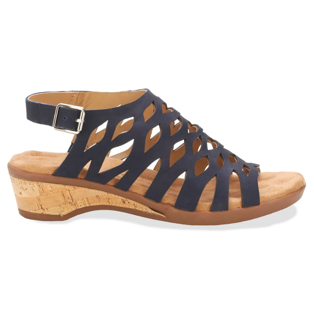 Ros Hommerson Katia Navy Nubuck Sandal (Women's)