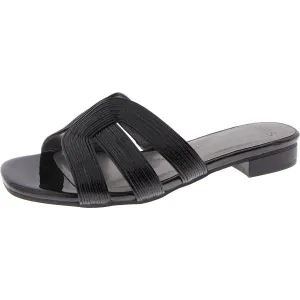 Roselly Womens Slip On Open Toe Slide Sandals
