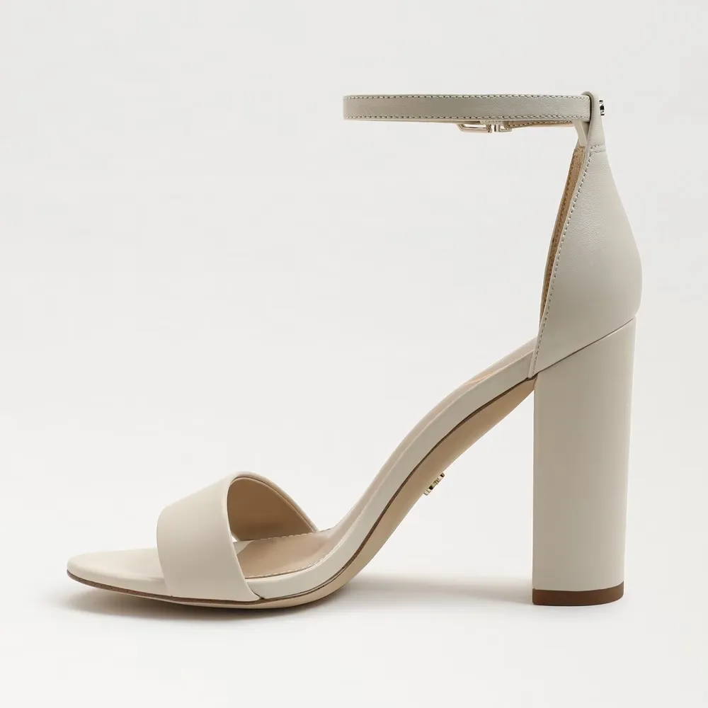 Sam Edelman Yaro EC0236281 Sandal Women's US 10 Ivory Leather Ankle Strap KHD864