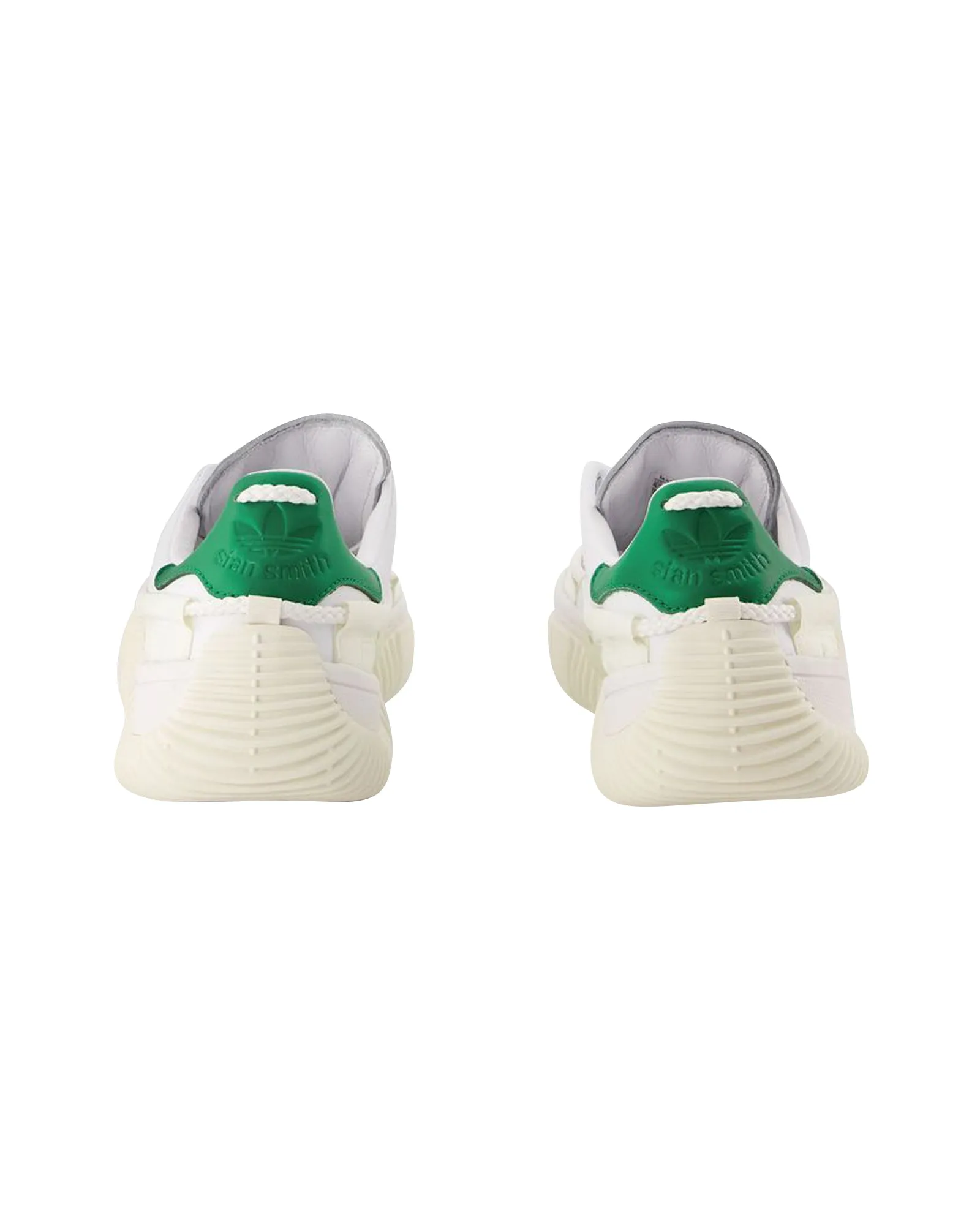 Scuba Stan Craig Green Sneakers in White Leather