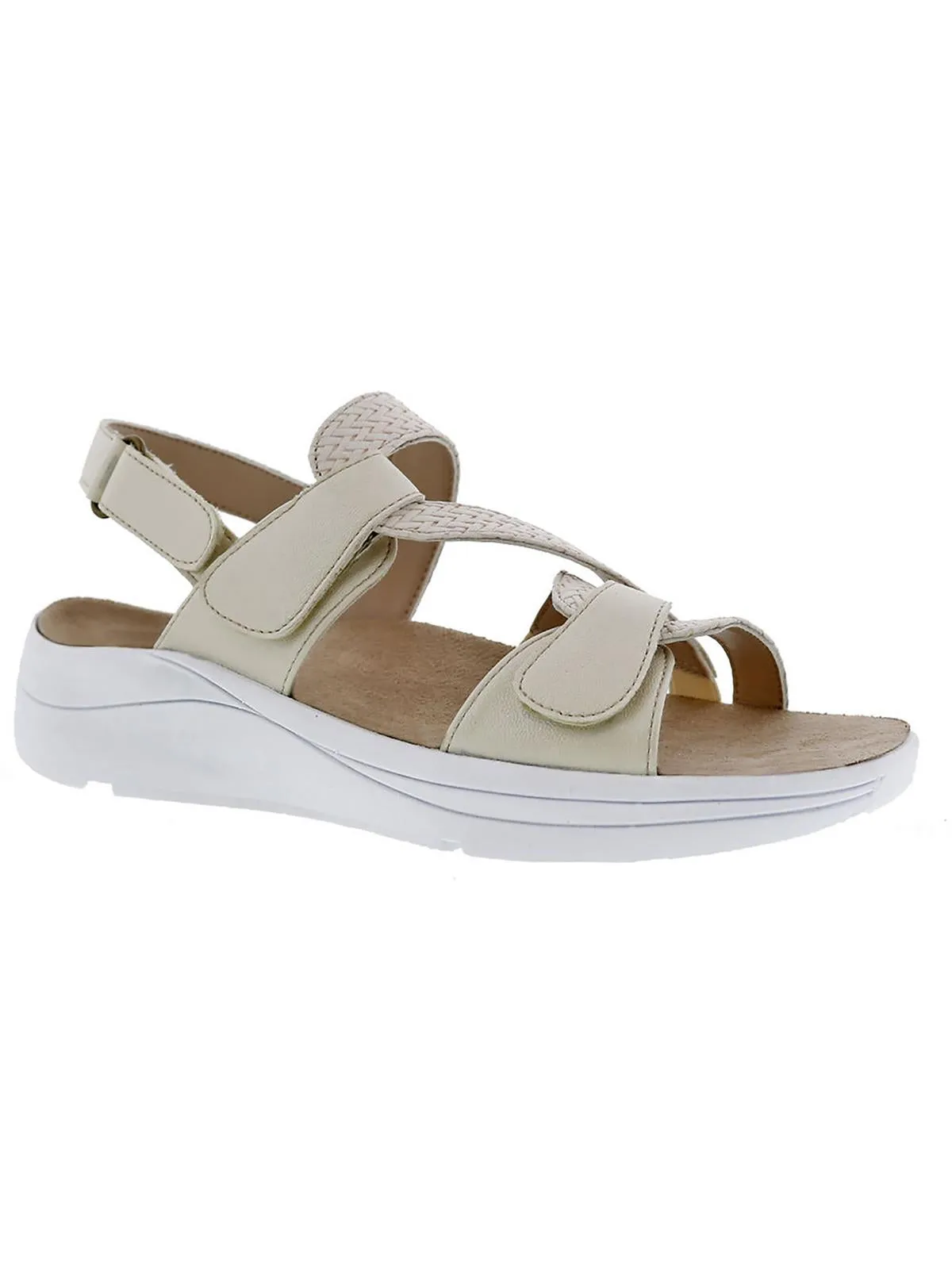 Serenity Womens Faux Leather Slingback Sport Sandals