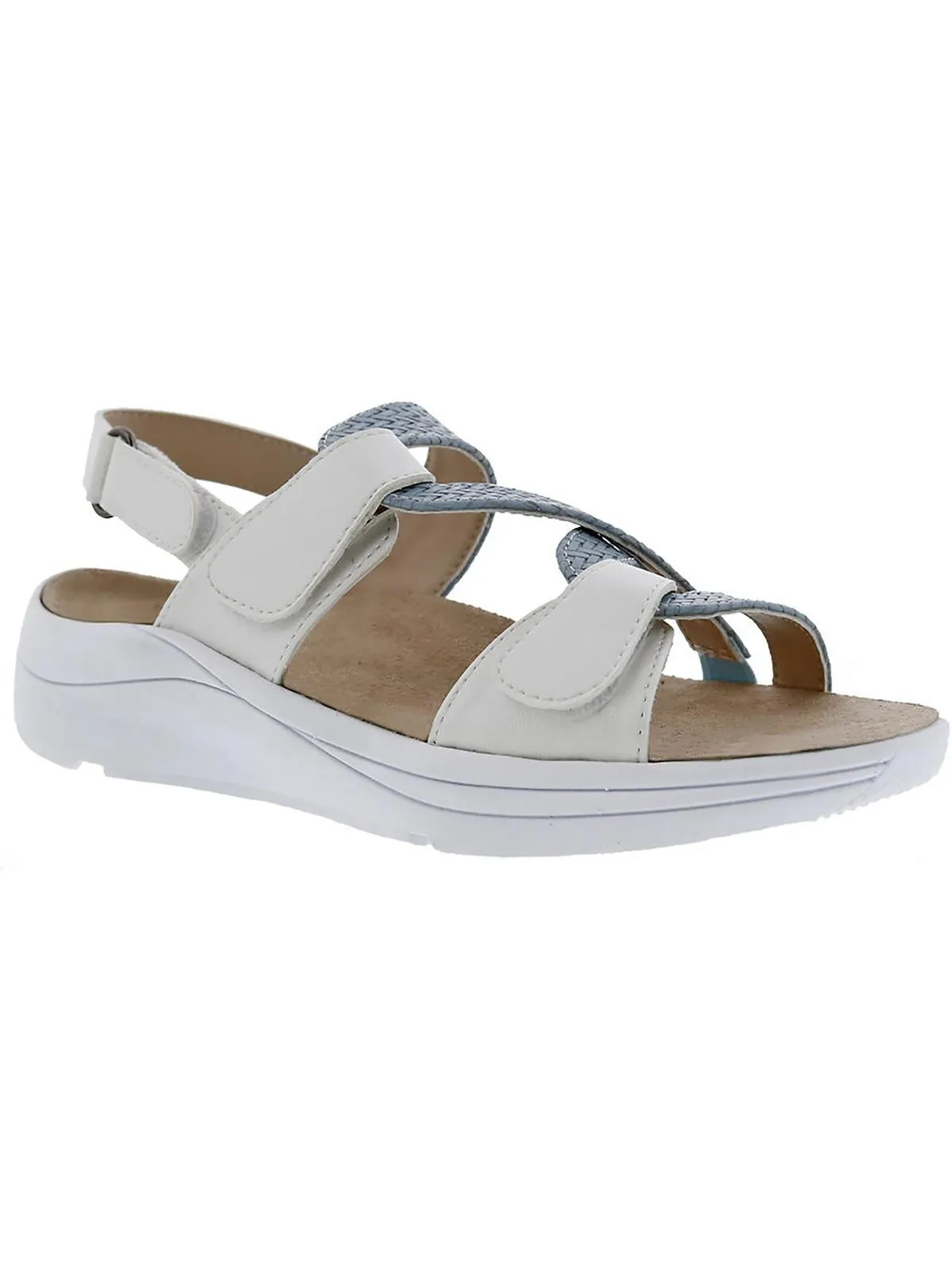 Serenity Womens Faux Leather Slingback Sport Sandals