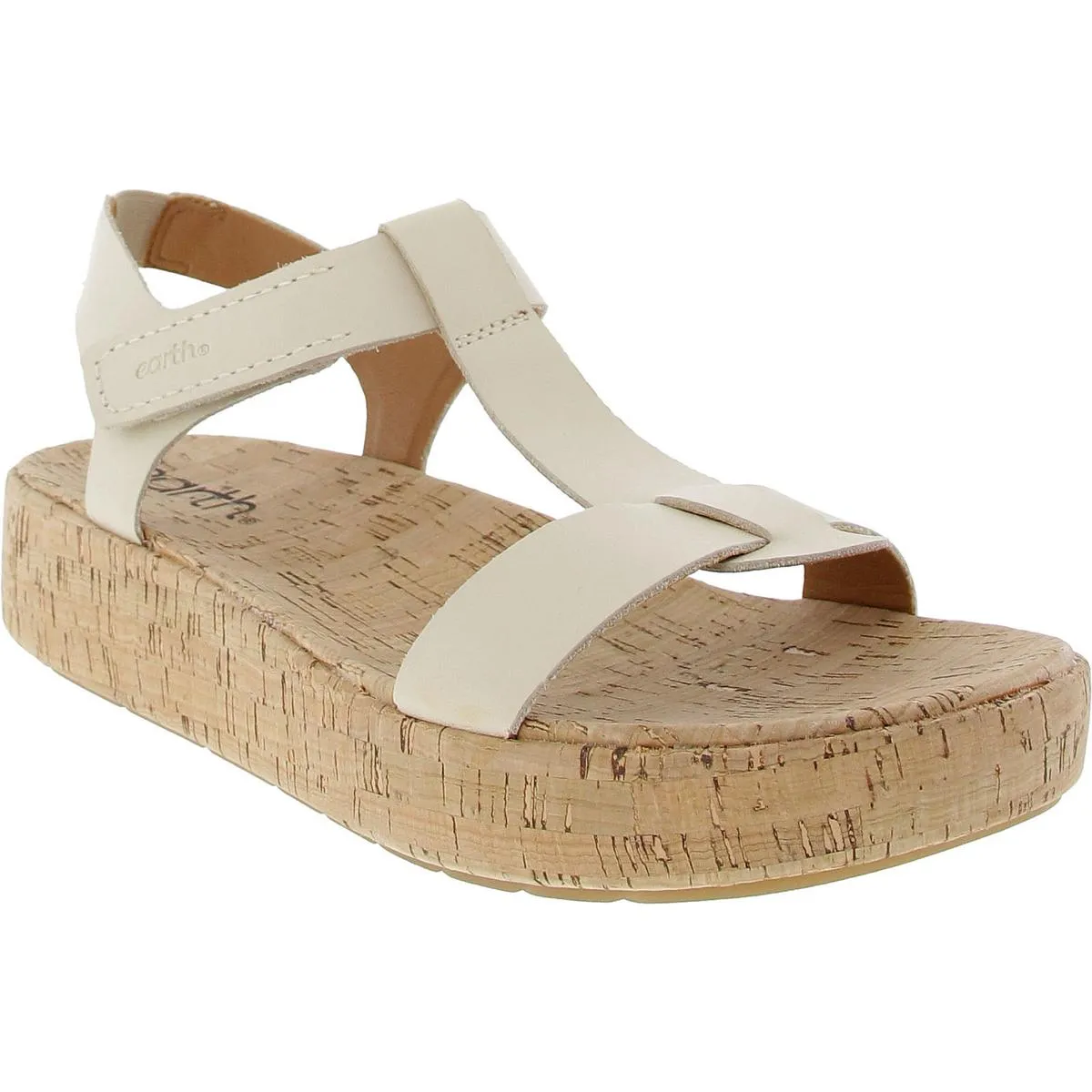 Shari Womens Cork Manmade Slingback Sandals