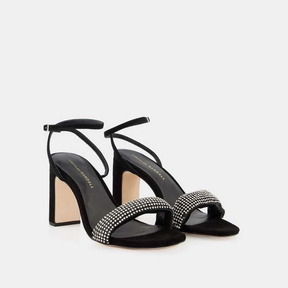Shay Sandals  - Black - Suede