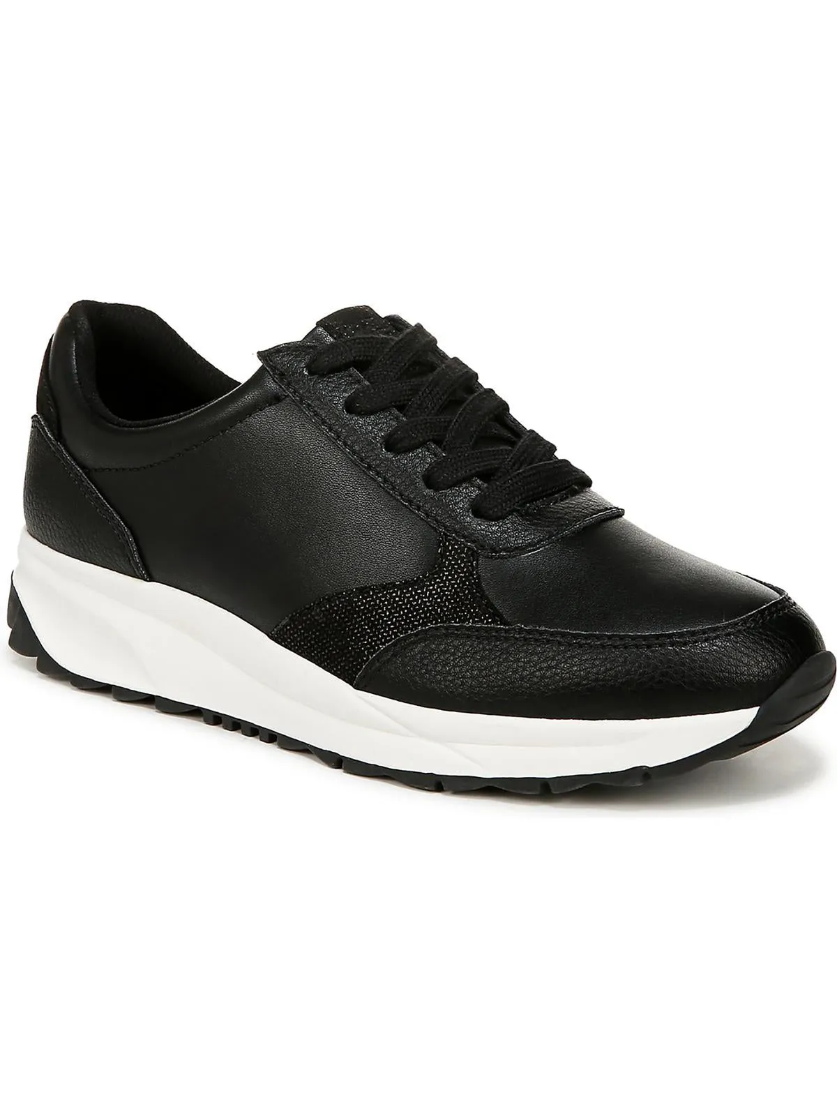 Shay Womens Leather Metallic Casual And Fashion Sneakers