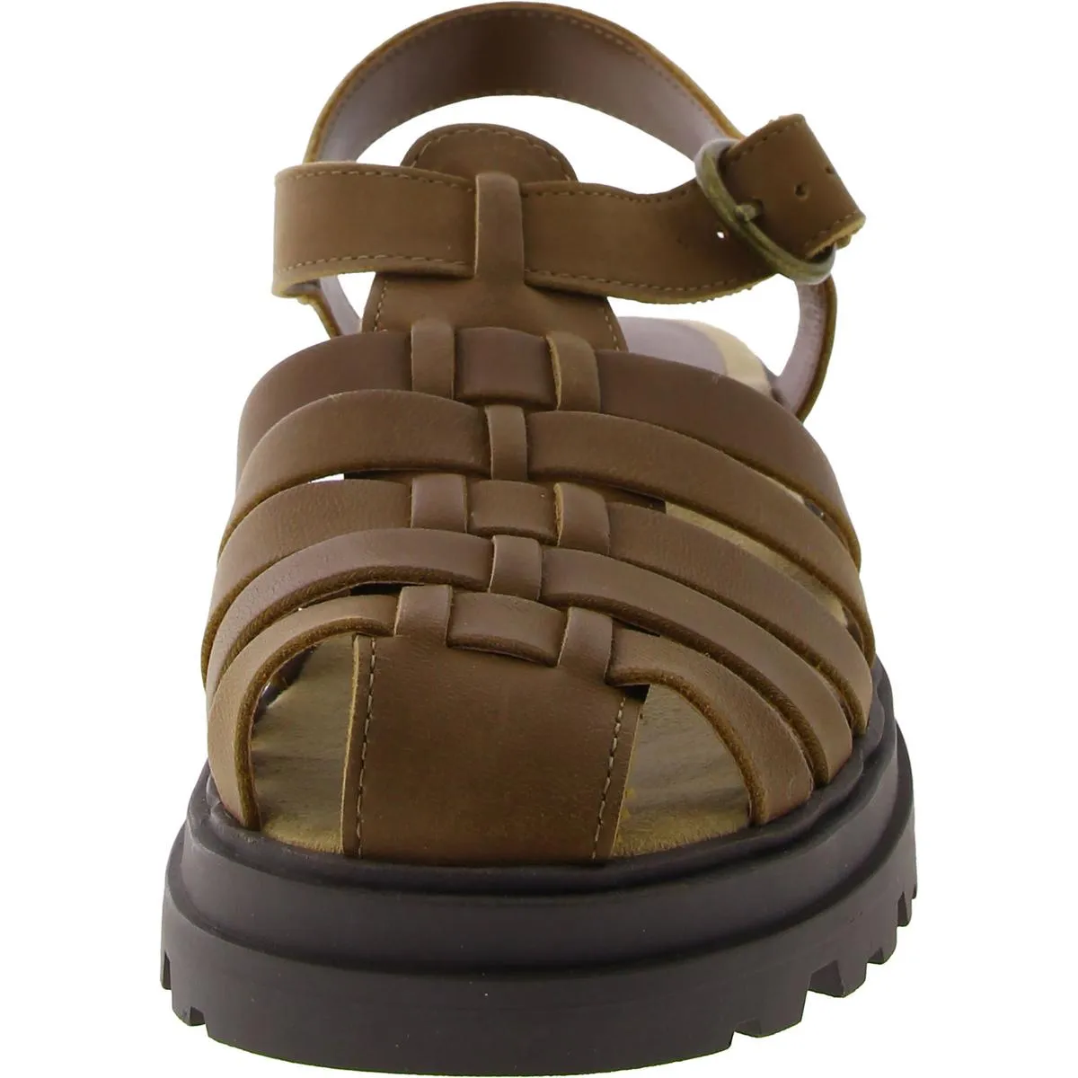Sinclaire Womens Leather Strappy Gladiator Sandals