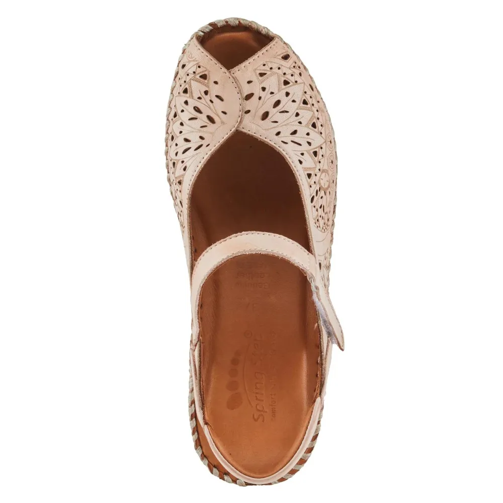 Spring Step Santonio Blush Leather Sandal (Women's)