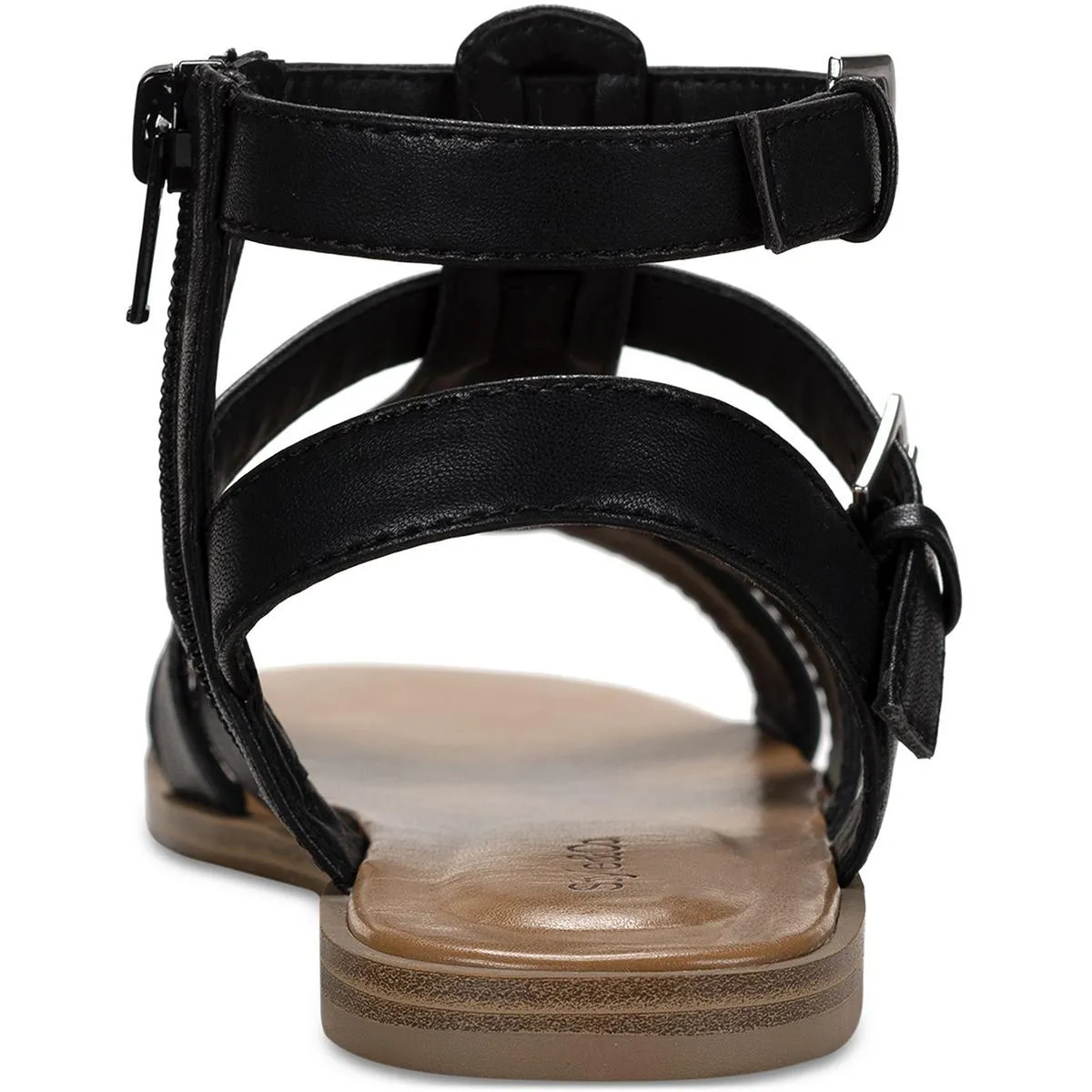 Storiee Womens Strappy Faux Leather Gladiator Sandals