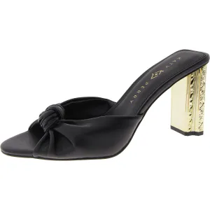 The Framing Womens Faux Leather Embossed Slide Sandals