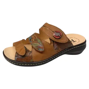 Think! Camilla Rum/Kombi Leather Slide Sandal (Women's)