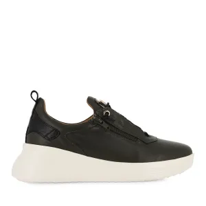 TICKLER - KHAKI LEATHER/BLACK LEATHER