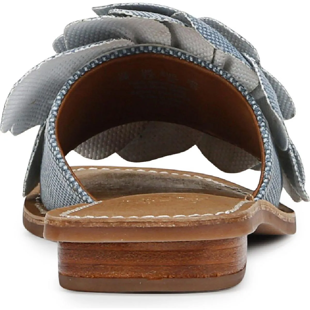 Tina 4 Womens Padded Insole Denim Slide Sandals