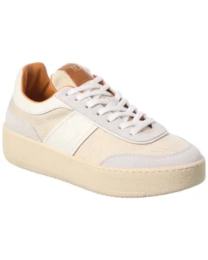 TODs Cassette Canvas & Leather Platform Sneaker