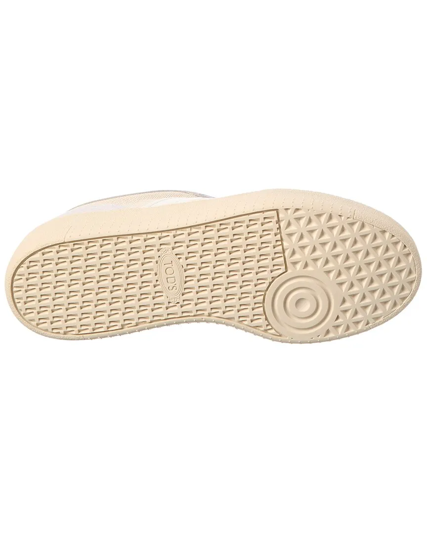TODs Cassette Canvas & Leather Platform Sneaker