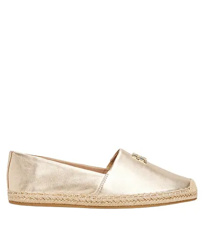 TOMMY HILFIGER METALLIC LEATHER ESPADRILLE