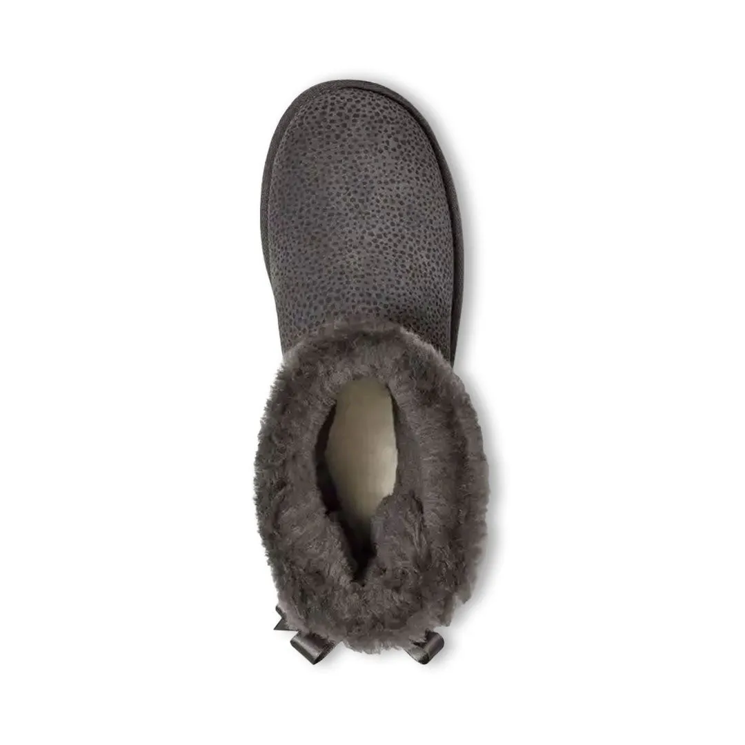 UGG? - Women's Bailey Bow Micro Cheetah Boots (1153525-CHRC)