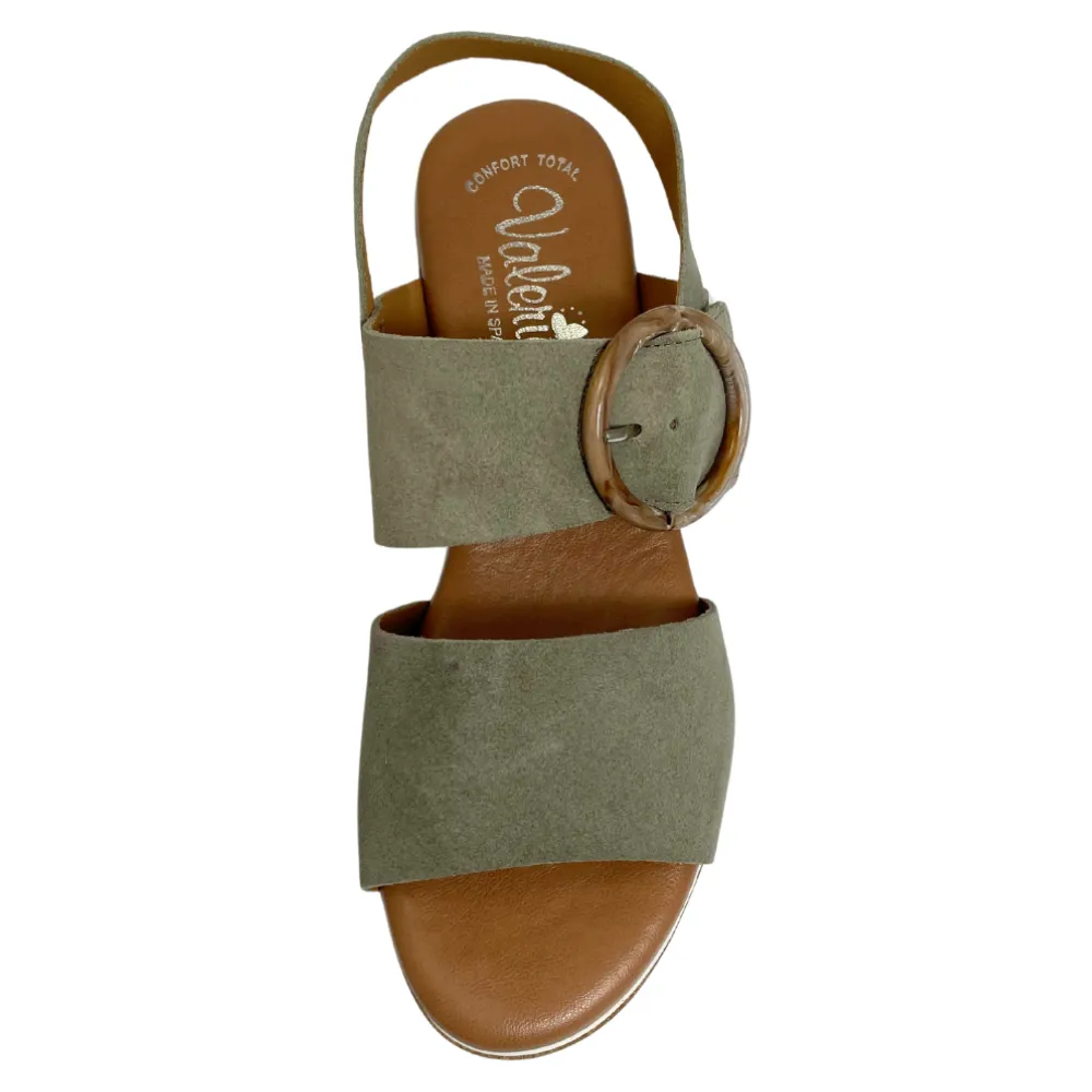 Valeria's Kellyjo Sage Soft Leather Sandal (Women's)