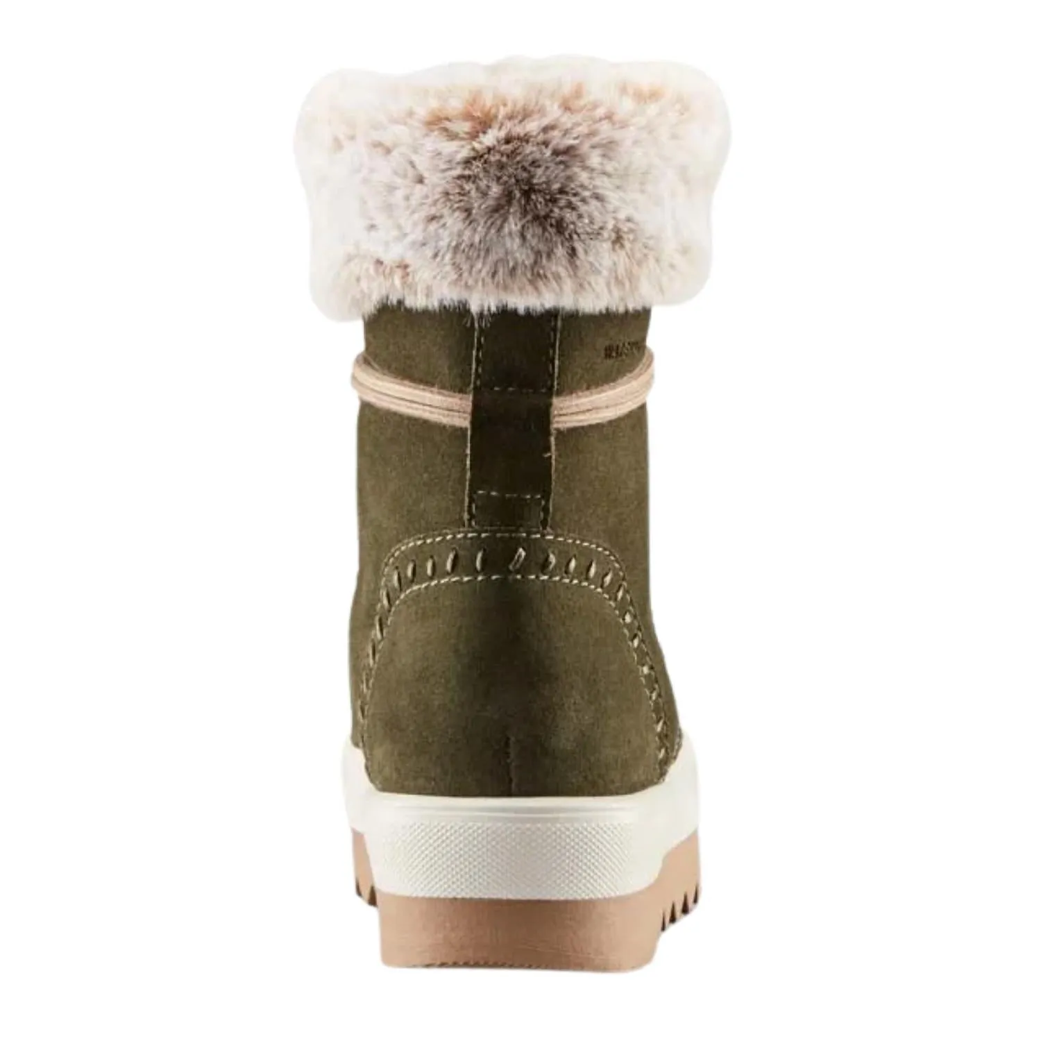 Vanetta Suede Winter Boot In Olive