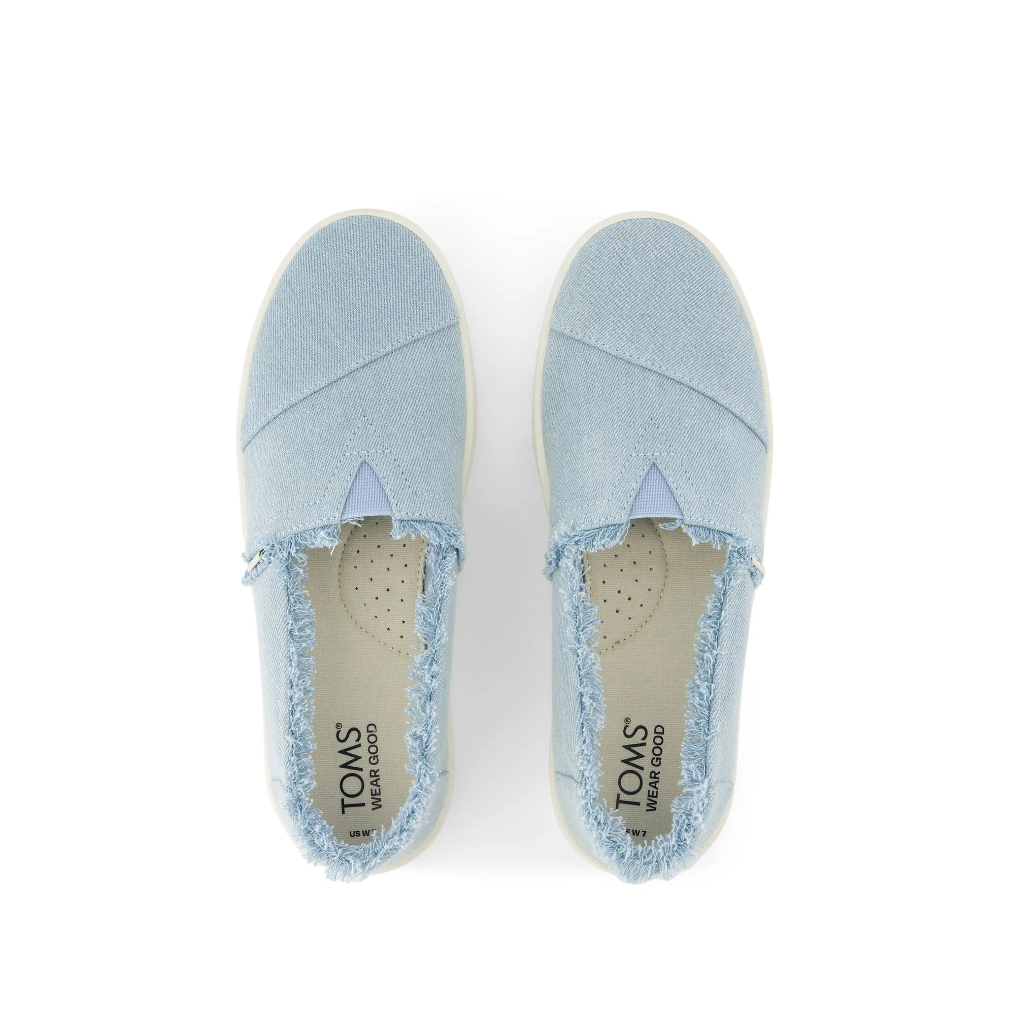 Verona Pastel Blue Denim Slip On Sneaker