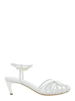 White Heeled Sandals