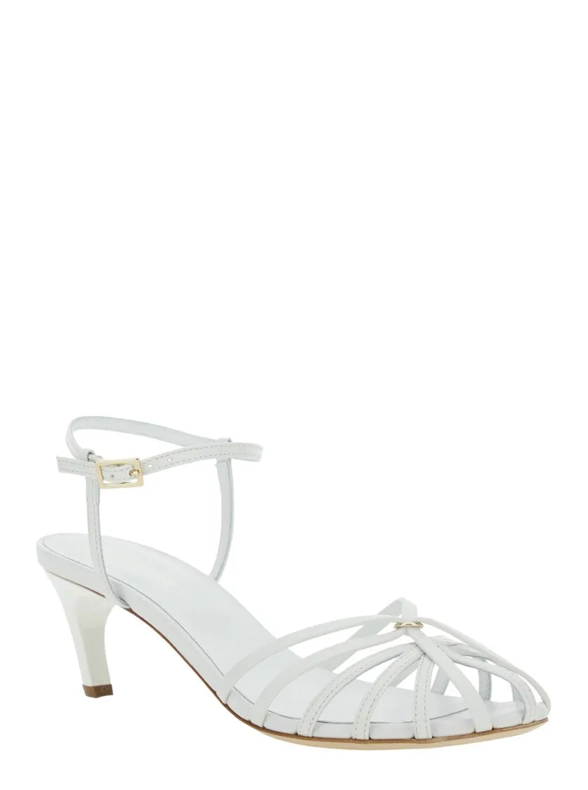 White Heeled Sandals