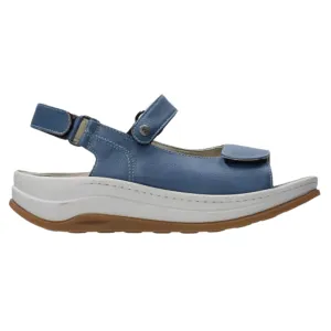 Wolky Adura Sky Blue Biocare Leather Sandal (Women's)