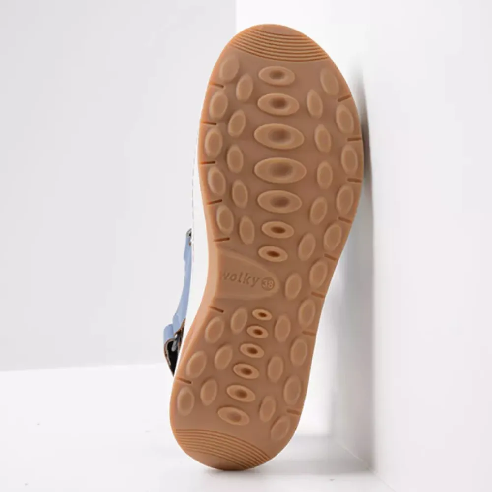 Wolky Adura Sky Blue Biocare Leather Sandal (Women's)