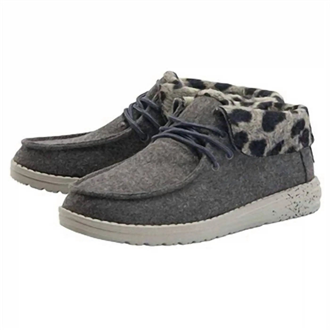 Women Britt Ankle Shoes In Grey Cheetah