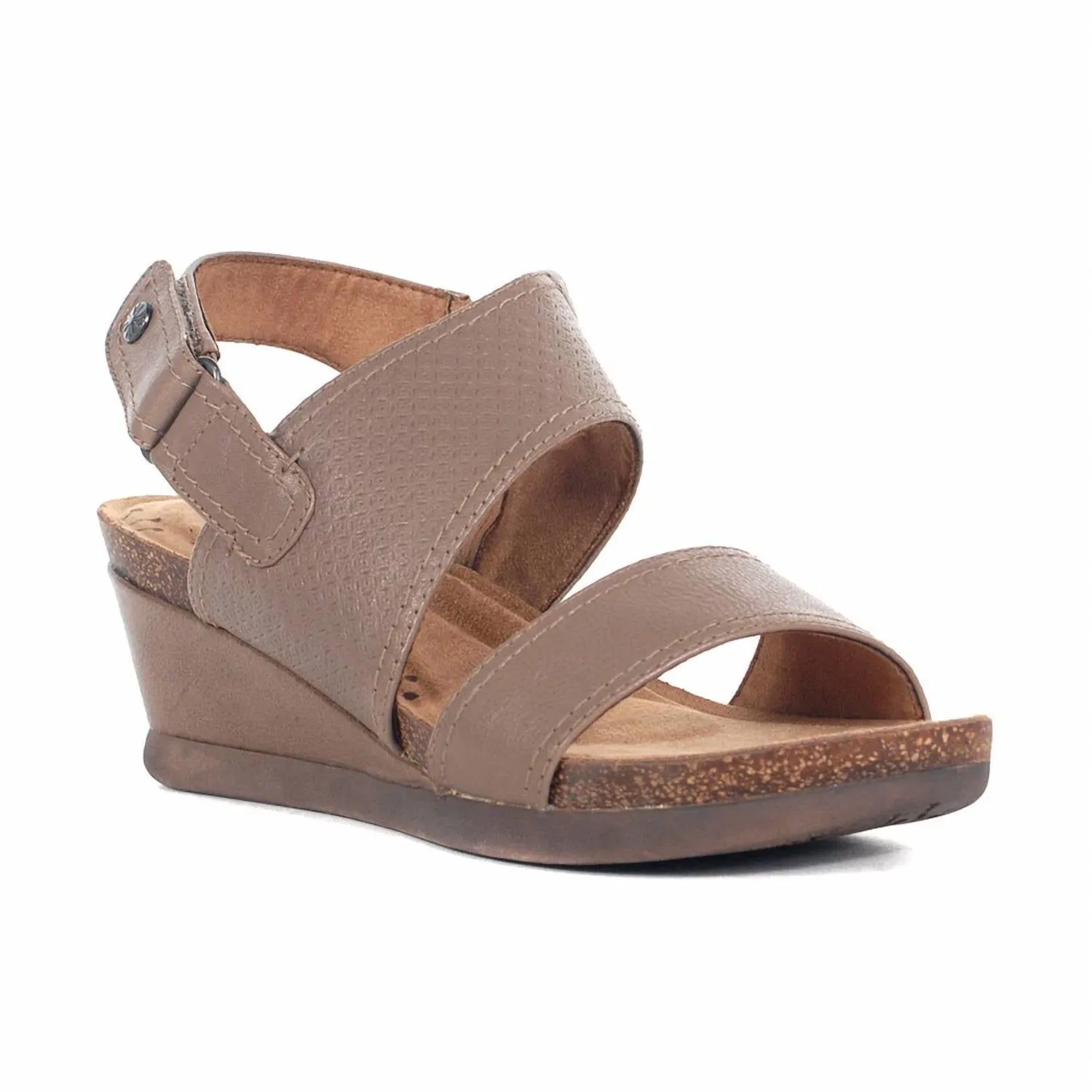 Women Shona Slingback Wedge Sandals In Dove