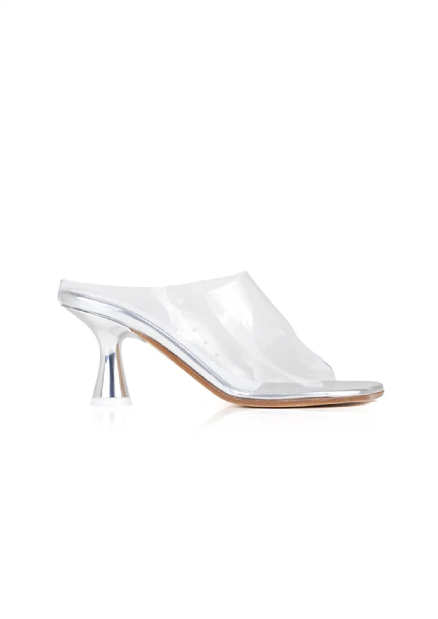 Women's Anatomic Pvc Sandals In Clear/silver