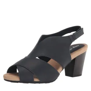 Women's Annette Block Heel Sandals In Navy