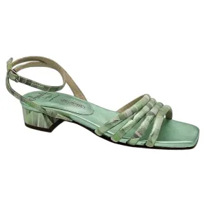 Women's Bardana Low Heel Sandal In Green