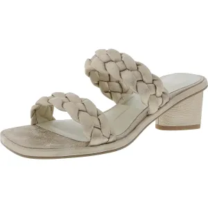 Womens Braided Man Made Mule Sandals