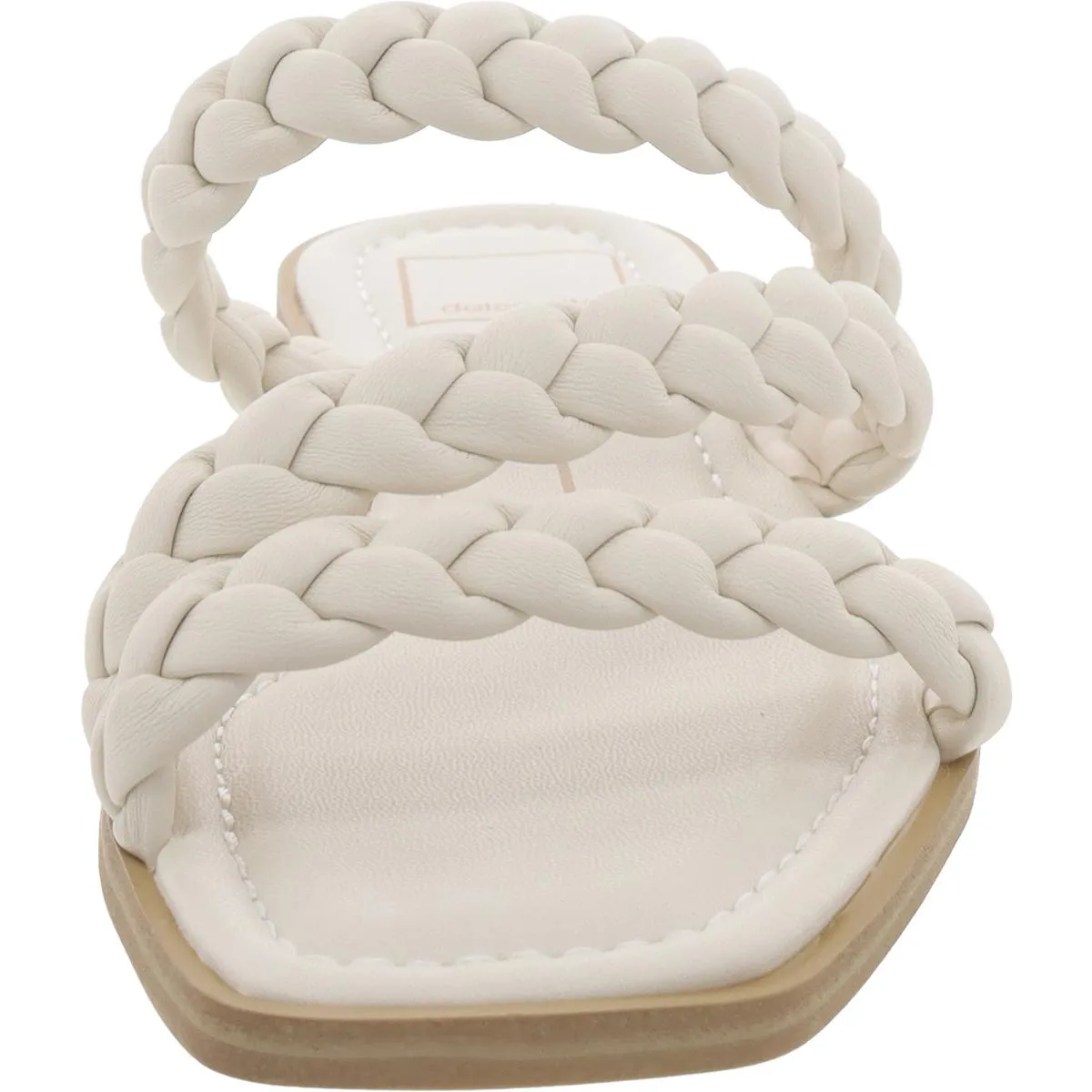 Womens Braided Slip On Slide Sandals