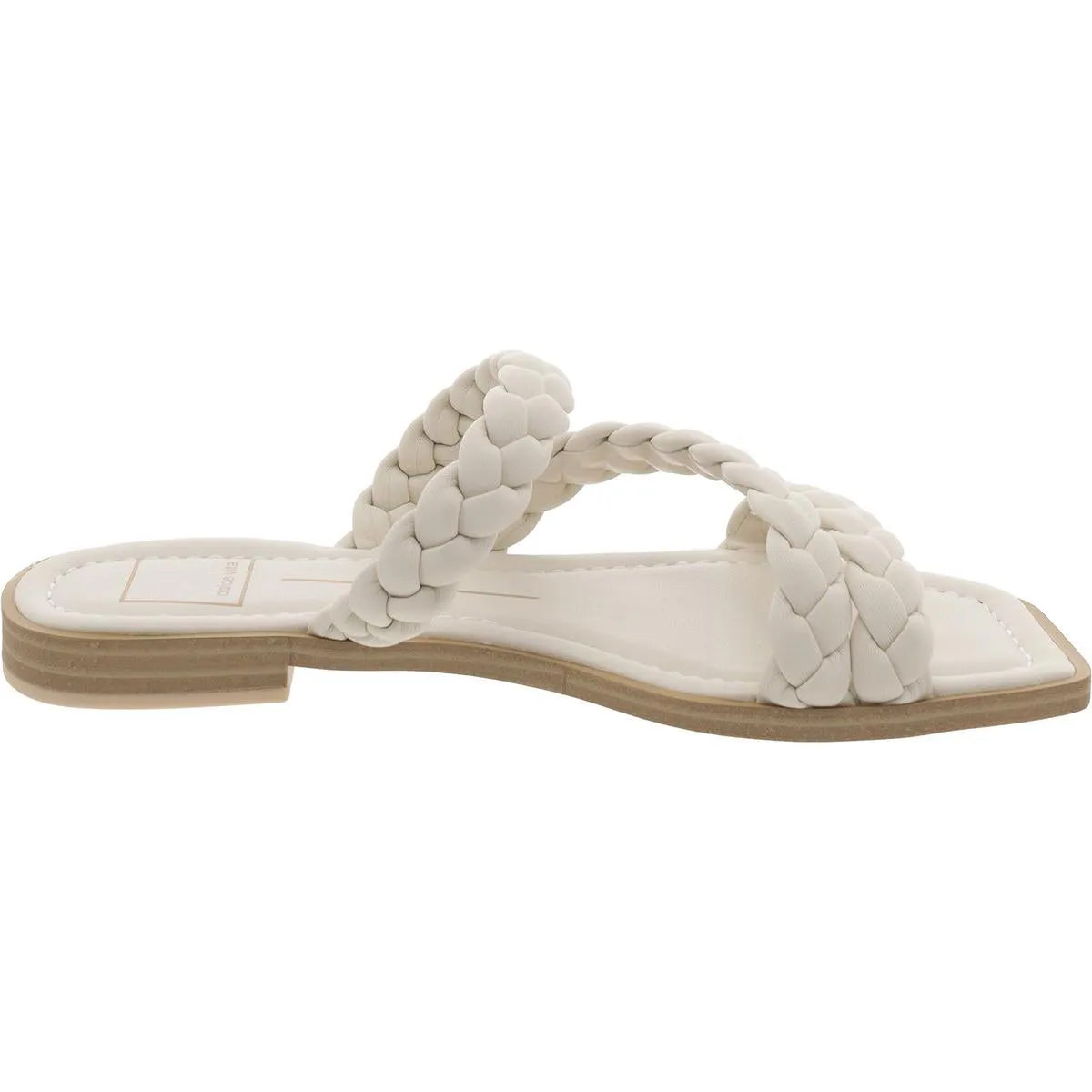 Womens Braided Slip On Slide Sandals