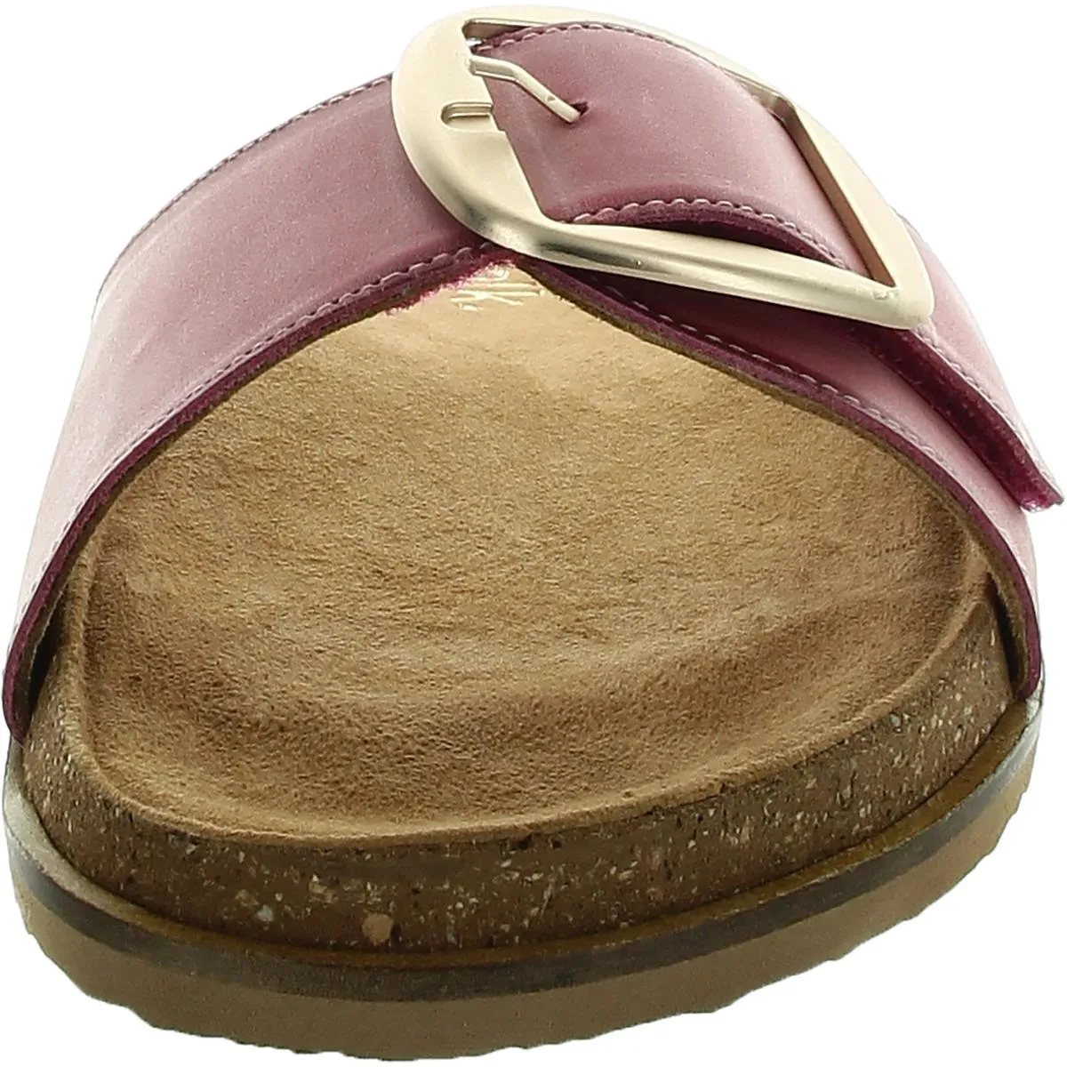 Womens Buckle Slide Sandals