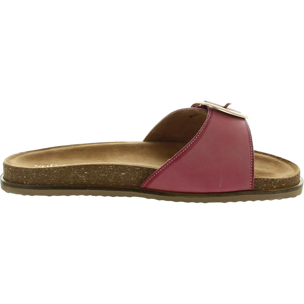 Womens Buckle Slide Sandals