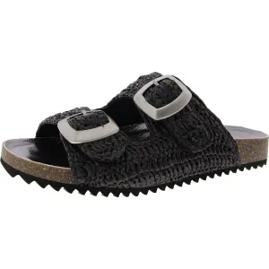 Womens Buckle Woven Sport Sandals