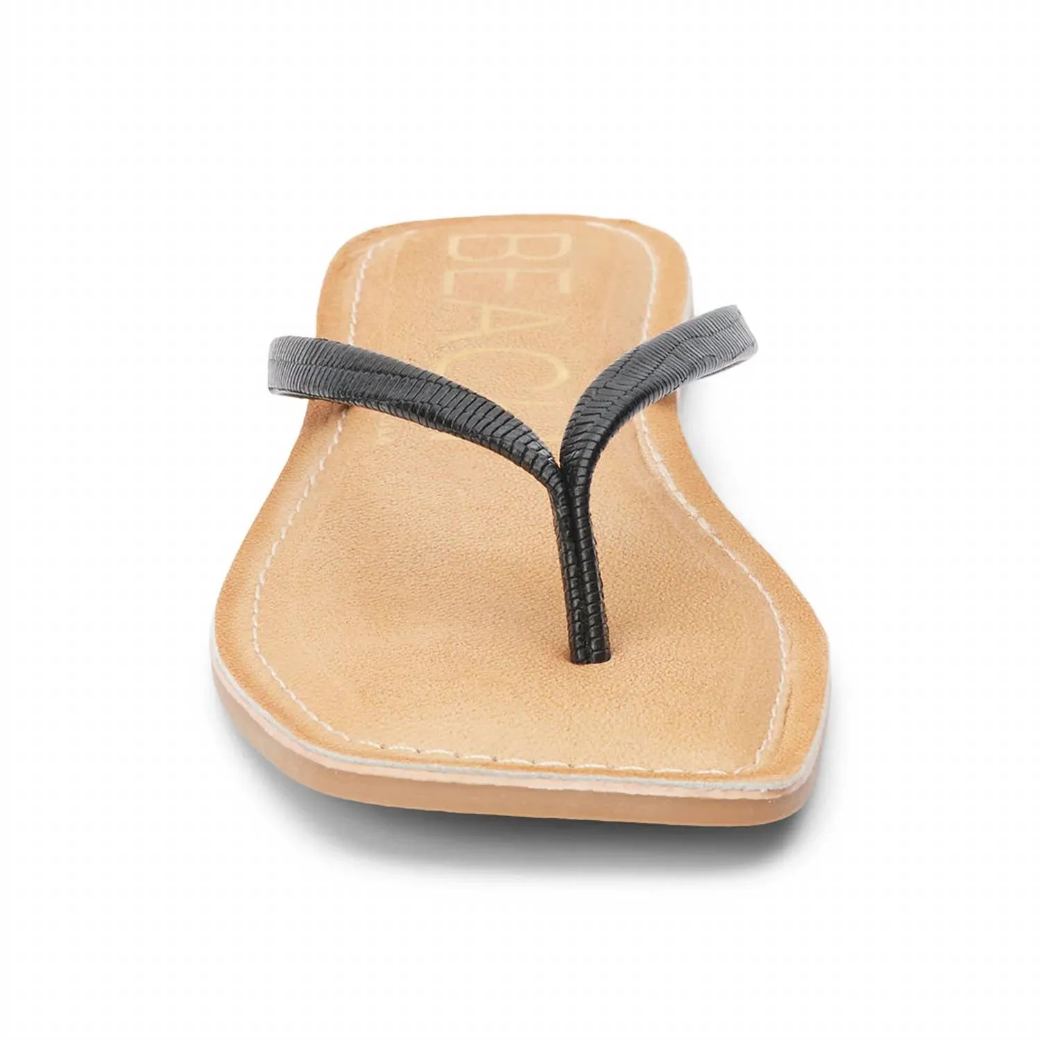 Women's Bungalow Sandal In Black Lizard