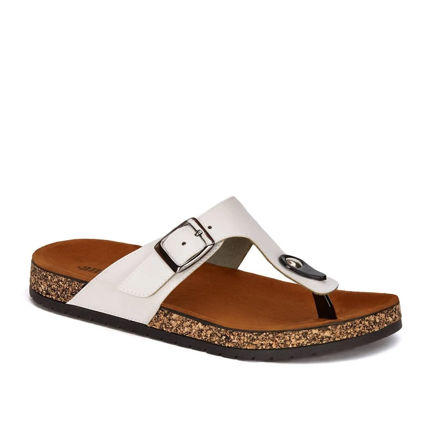 Women's Casual Flip Flops With Comfort Insole In White