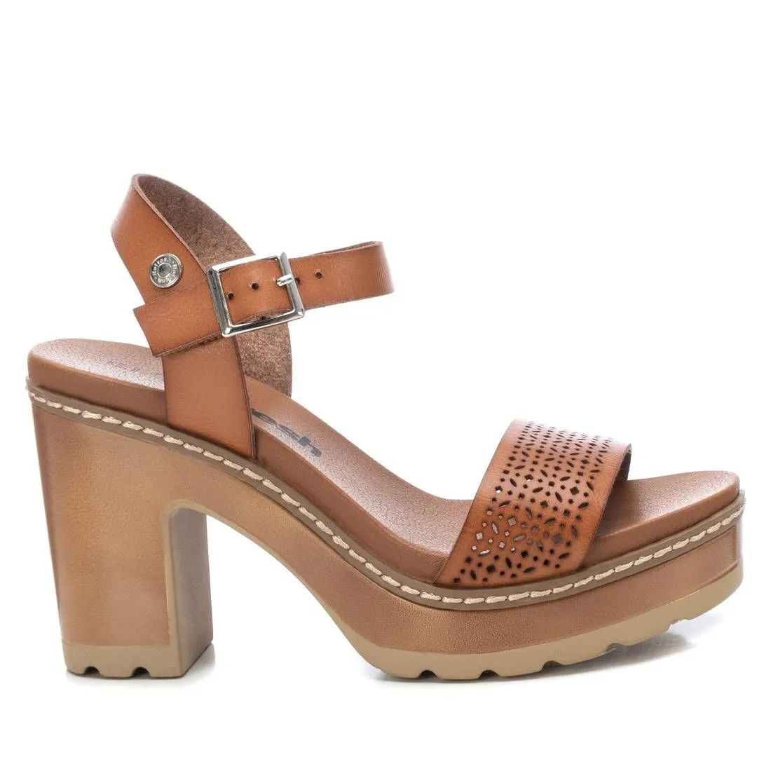 Women's Casual Heeled Platform Sandals By XTI
