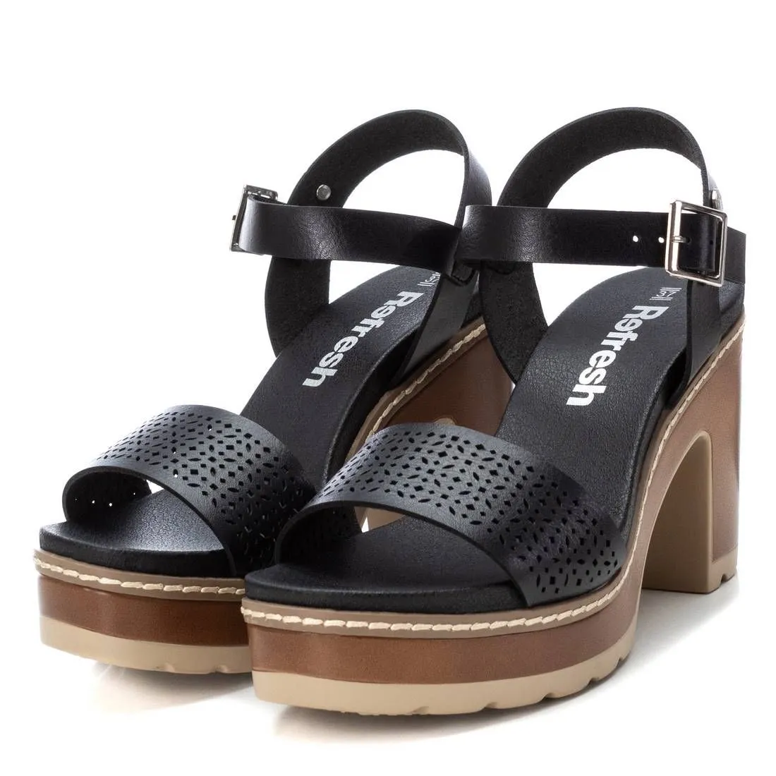 Women's Casual Heeled Platform Sandals By XTI