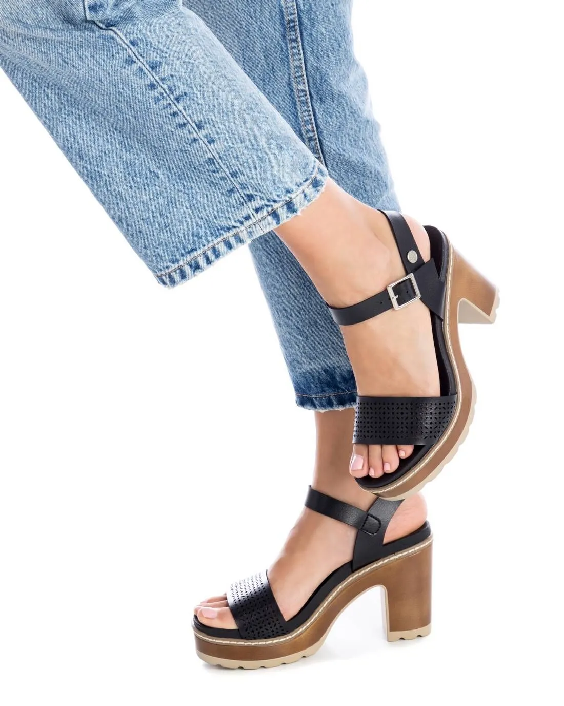 Women's Casual Heeled Platform Sandals By XTI