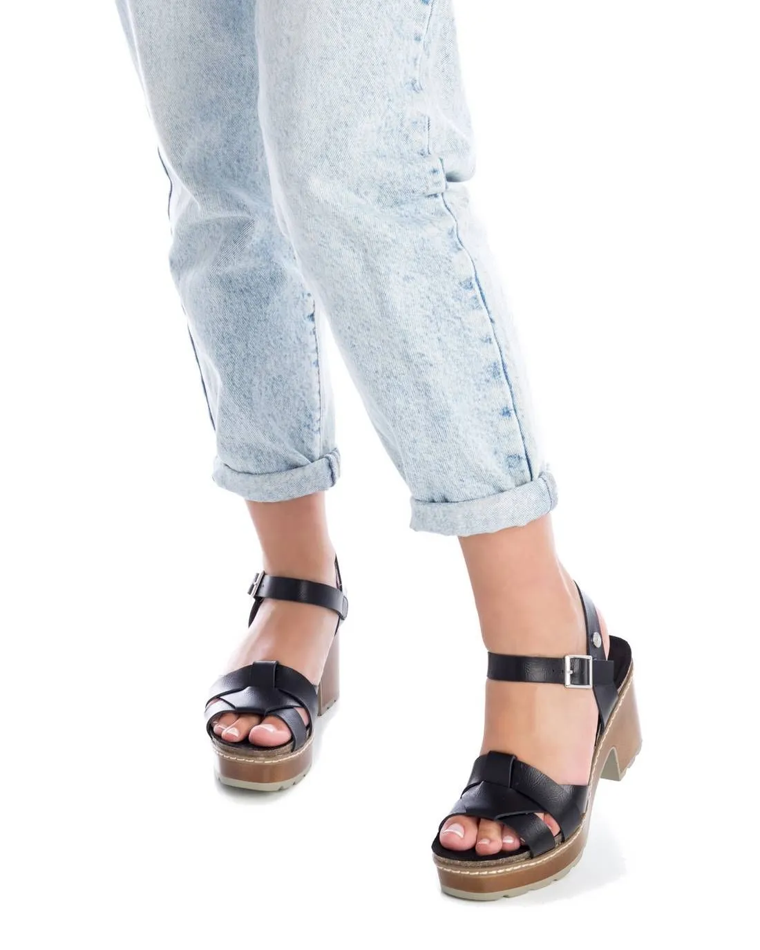 Women's Casual Heeled Platform Sandals By XTI_