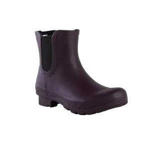 Women's Chelsea Rain Boots In Eggplant