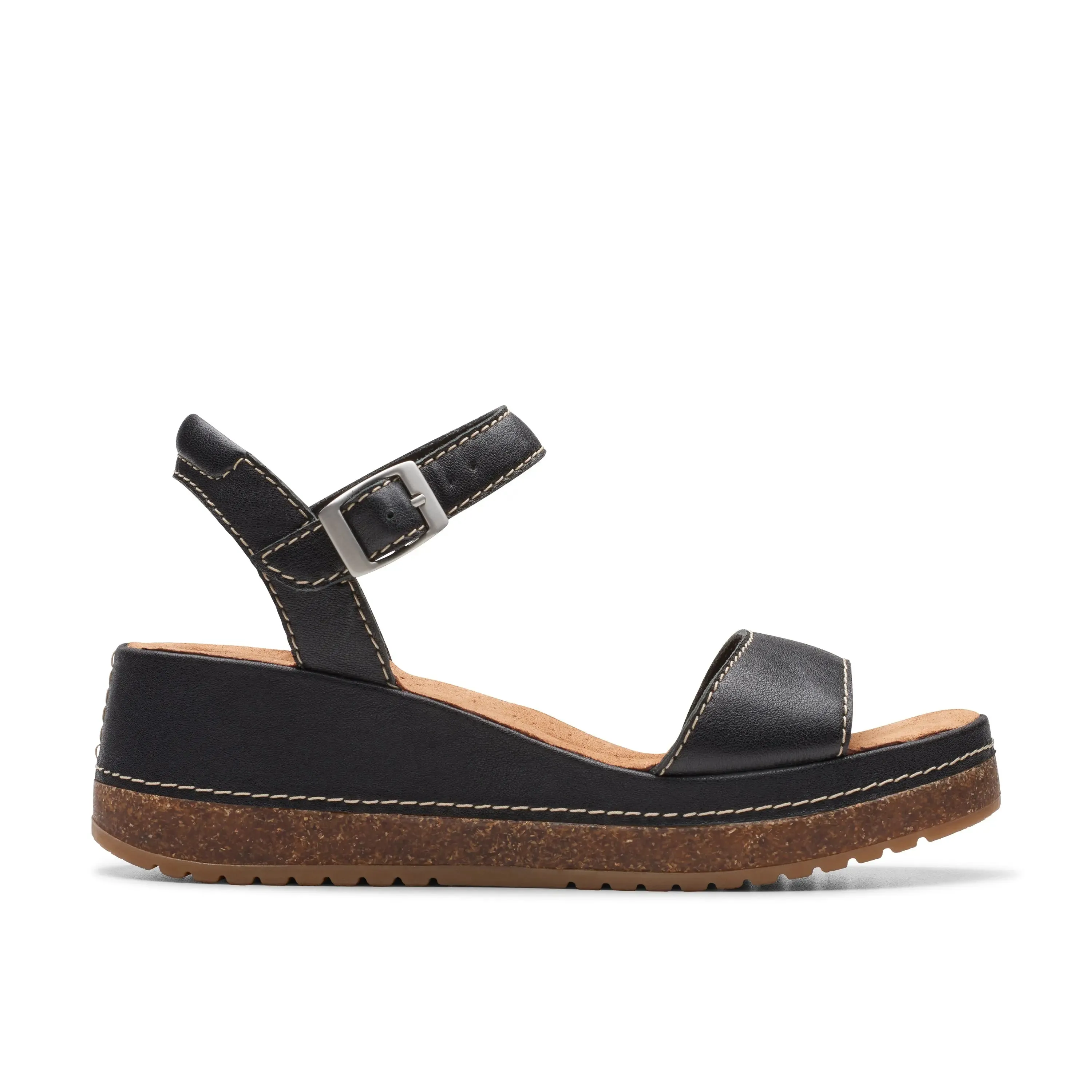 Women's Clarks Kassanda Lily  Strappy Wedge Sandals for Style & Comfort