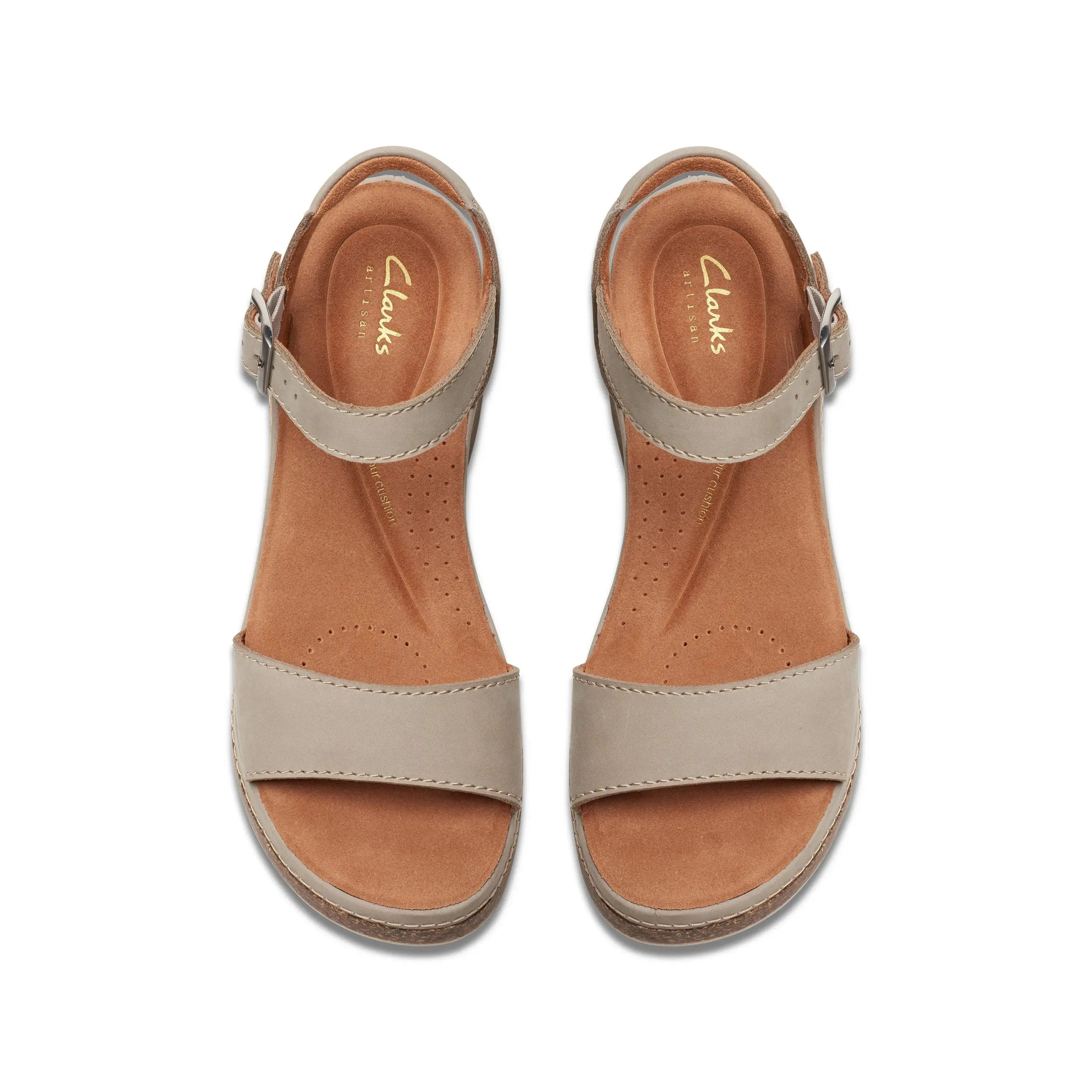 Women's Clarks Kassanda Lily  Strappy Wedge Sandals for Style & Comfort