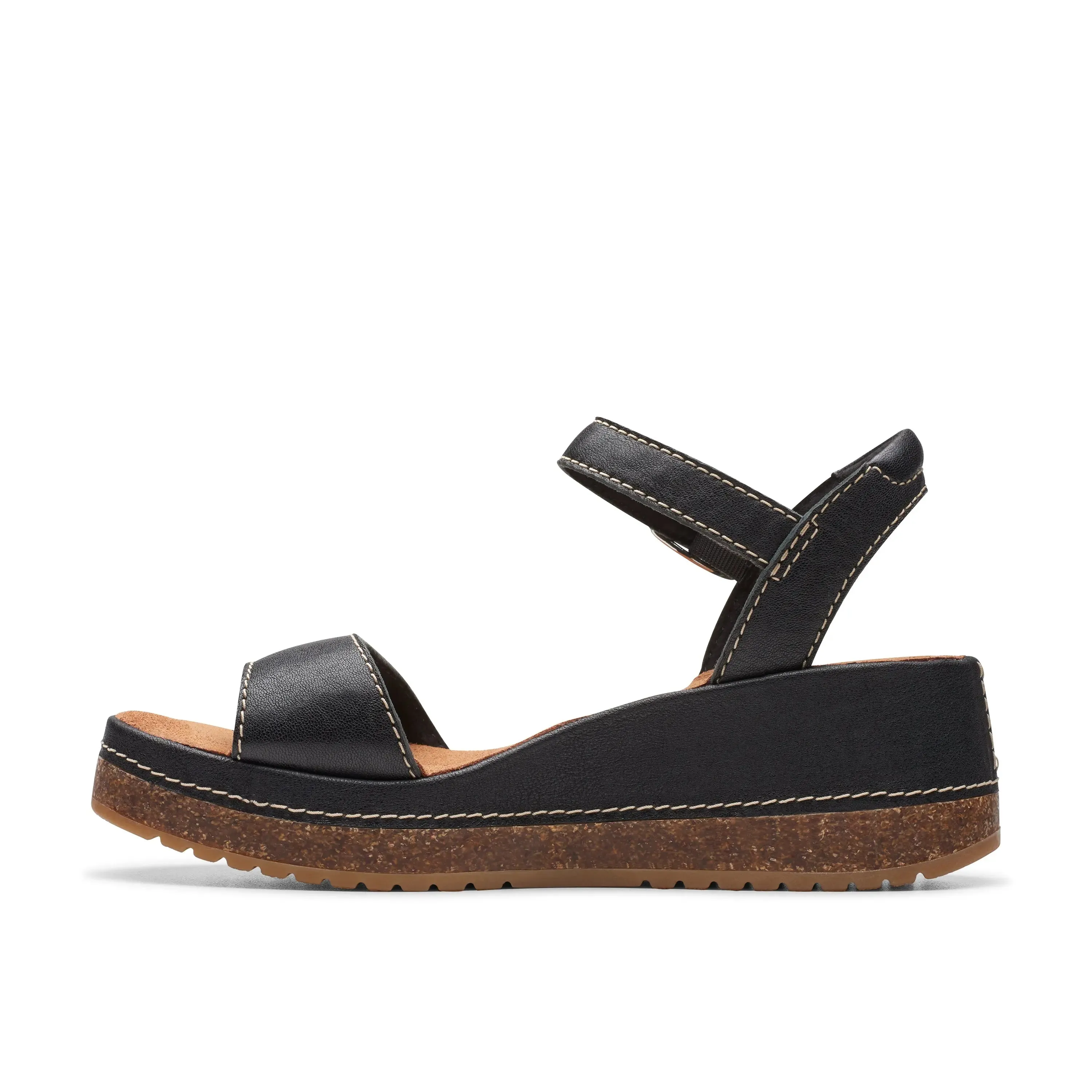 Women's Clarks Kassanda Lily  Strappy Wedge Sandals for Style & Comfort