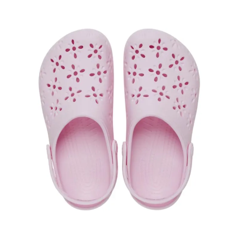 Womens Classic Floral Cut Out Clog