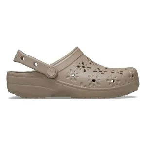 Womens Classic Floral Cut Out Clog